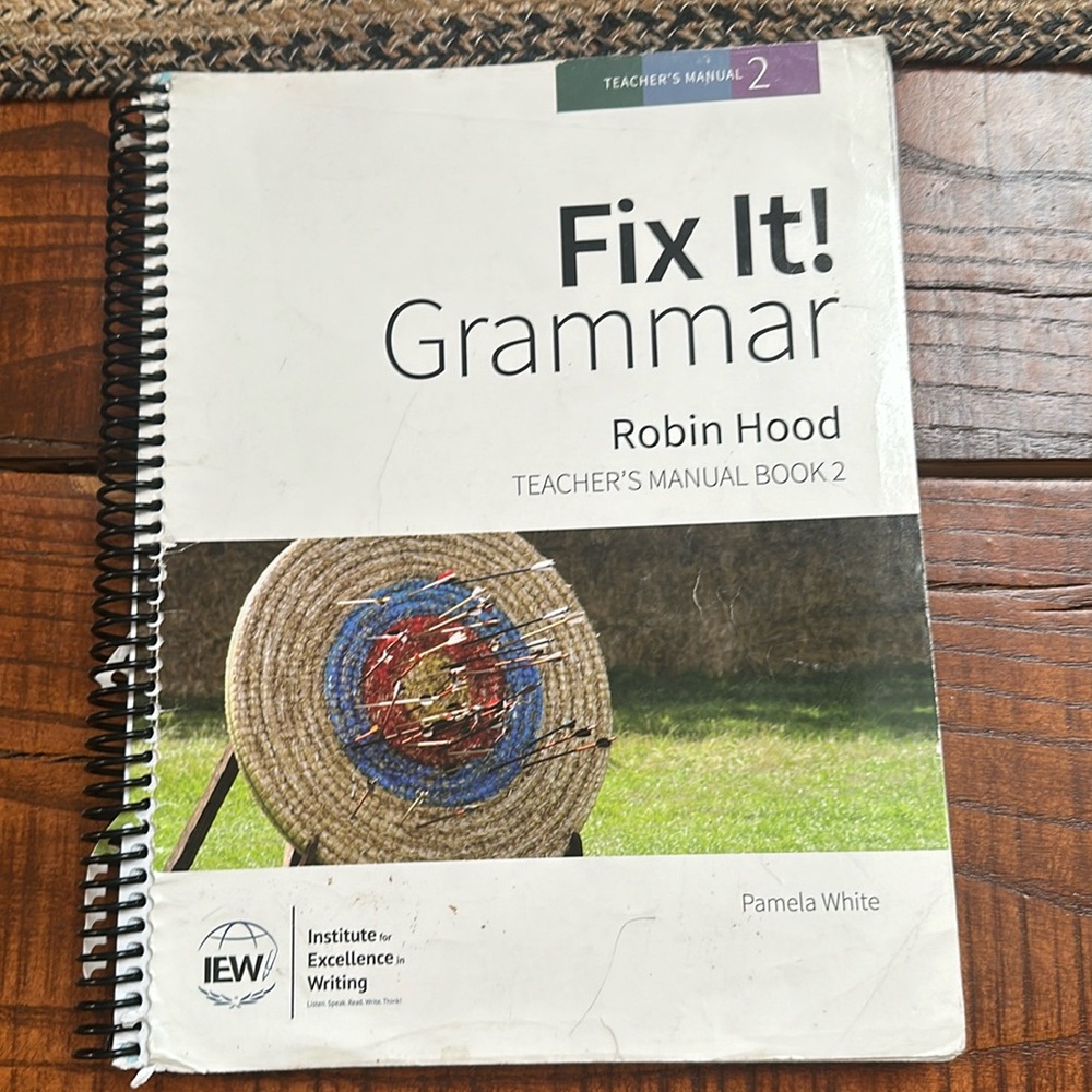 IEW Fix It Grammar Robin Hood